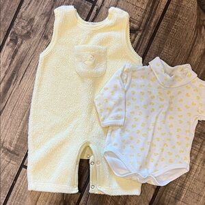 Kissy Kissy Light Yellow Chick Infant Matching Set 🐣